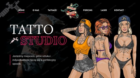 strona internetowa dla studia tatuazu